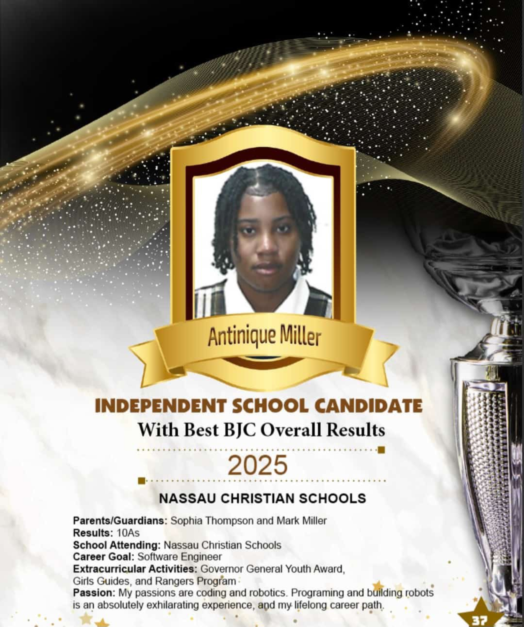 Featured NCS student achievement